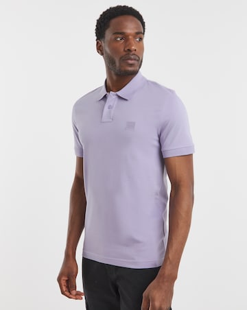 BOSS Short Sleeve Box Logo Polo - Purple
