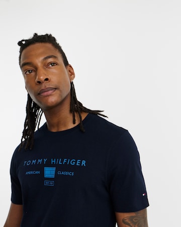 Tommy Hilfiger Short Sleeve Logo T-Shirt - Navy