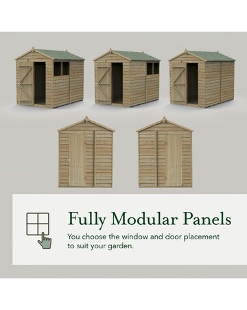 4LIFE Apex Shed 6x8 - Double Door - No Window (Home Delivery)