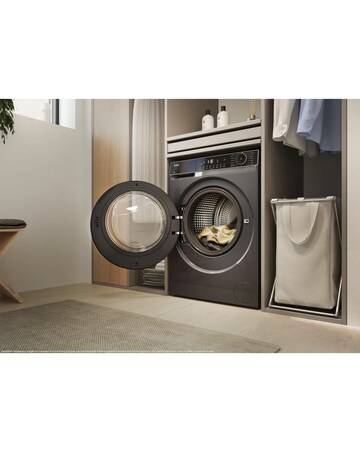 Haier X5 HW100-BP14357GUUK 10kg WiFi Washer 1400rpm Graphite Install