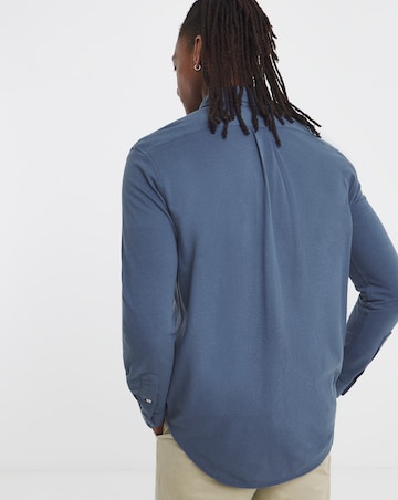 Polo Ralph Lauren Long Sleeve Stretch Mesh Shirt - Royal Blue