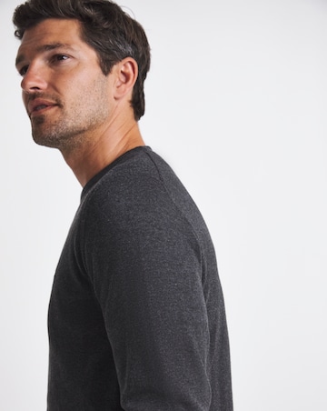 Barbour Pima Cotton Crew Neck Sweater - Charcoal