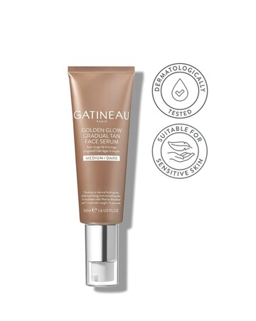 Golden Glow Gradual Tan Face Serum Medium Dark 50ml