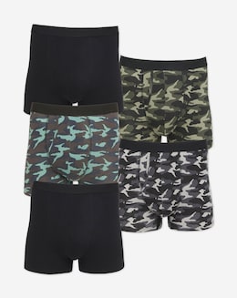 5 Pack Camo A-Front Boxers