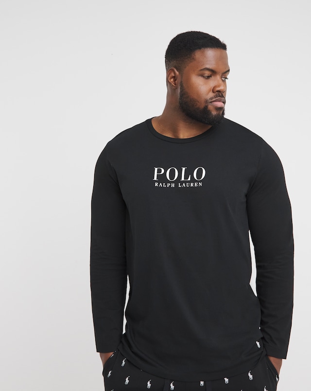 Polo Ralph Lauren Black Long Sleeve Mix & Match Lounge T-Shirt