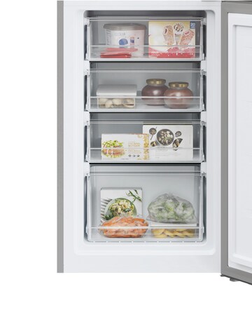 Hoover HOCT3L517ESK-1 55 x 175cm Low Frost Fridge Freezer - Silver