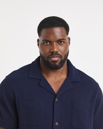 Polo Ralph Lauren Short Sleeve Waffle Jersey Shirt - Navy