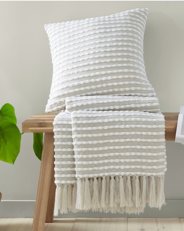 Catherine Lansfield Stab Stitch Throw