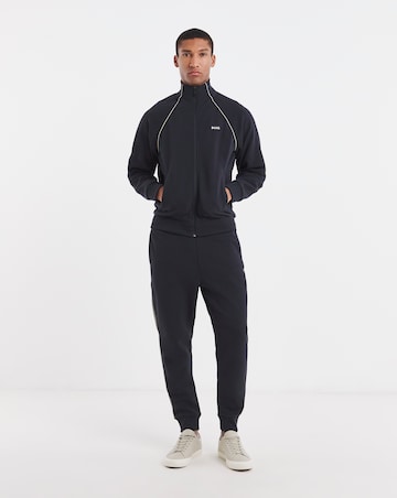 BOSS Zip Through Pique Tracksuit - Navy