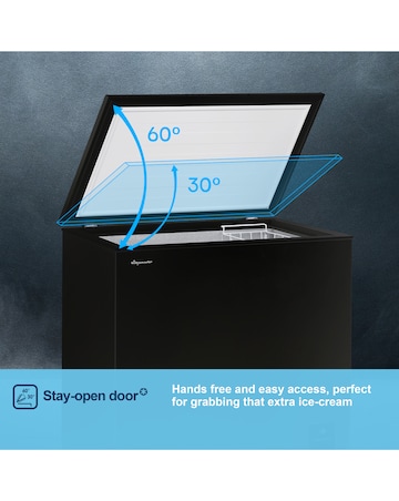 Fridgemaster MCF198EB 198L Chest Freezer - Black