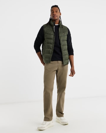 Tommy Jeans Light Down Gilet - Dark Green