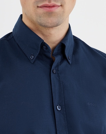 BOSS Long Sleeve Classic Oxford - Navy