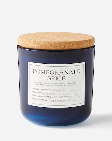 Apothecary Pomegranate Spice Medium Glass Candle