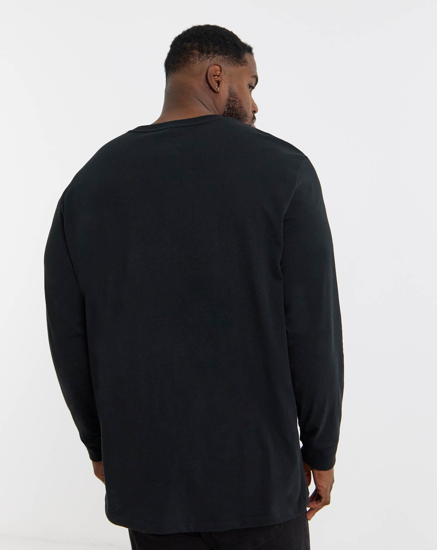 Polo Ralph Lauren Classic Long Sleeve Black T-Shirt | Jacamo