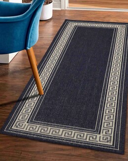 Gel Backed Greek Key Runner