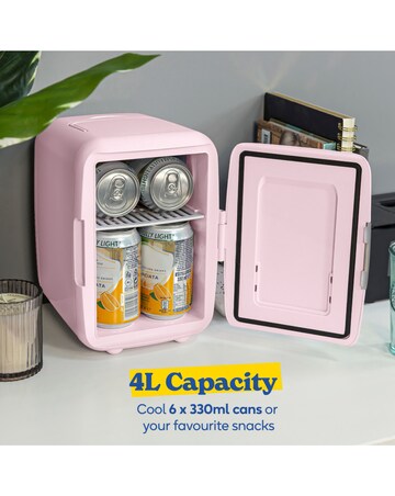 Russell Hobbs RH4CLR1001P Mini Cooler 4L - Pink