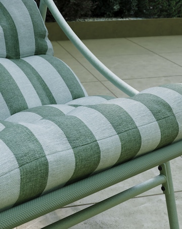Charles Bentley Green Stripe Bistro Set