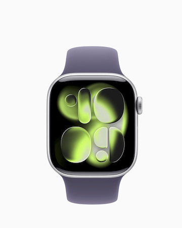 Apple Watch Series 11 GPS 42mm - Silver Aluminium/Purple Fog Sport Band - S/M