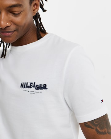 Tommy Hilfiger Short Sleeve Back Photo Print T-Shirt - White