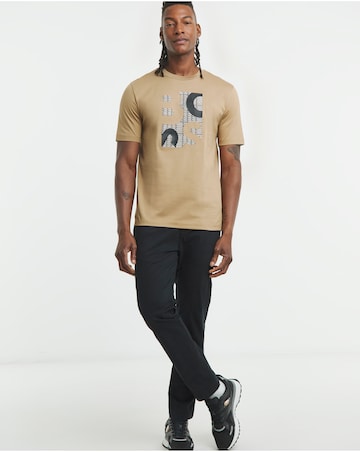 BOSS Short Sleeve Graphic Logo T-Shirt - Camel