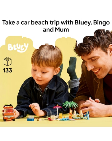 LEGO Bluey: Bluey's Beach & Family Car Trip 11202