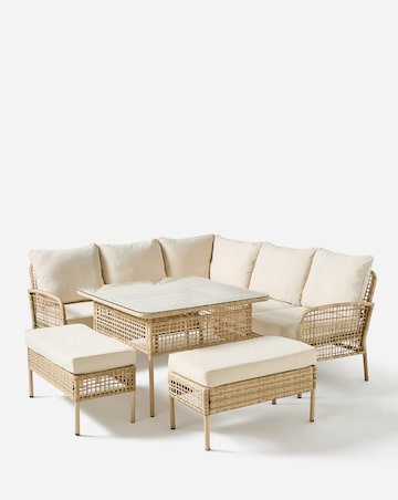 Vienna Open Weave Corner Sofa Set