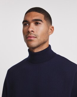 Merino Wool Roll Neck Jumper