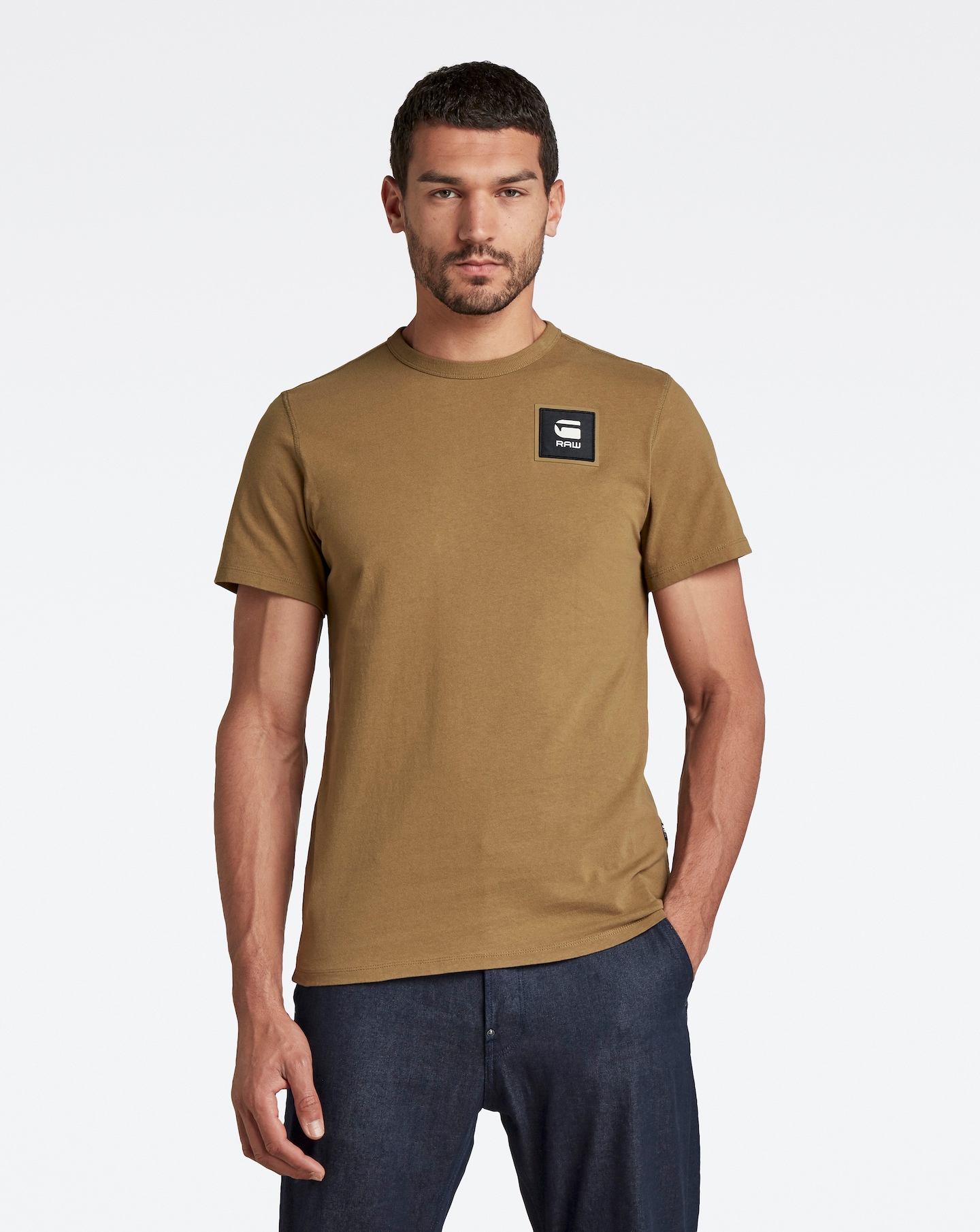G Star Raw Sartho Blue Logo T Shirt Jacamo