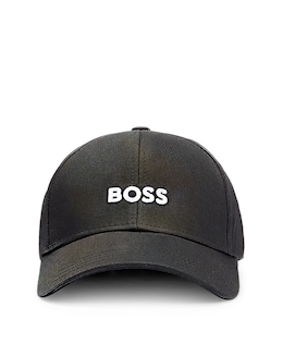 Boss Cotton Twill Logo Cap in Black