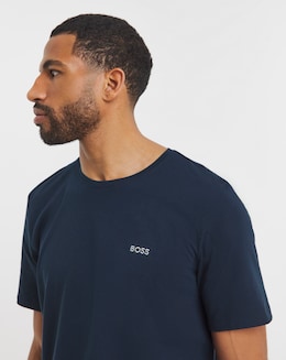 Boss Mix &amp; Match Logo Lounge T-Shirt in Navy