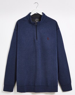 Polo Ralph Lauren Navy Double Knit Zip Sweat
