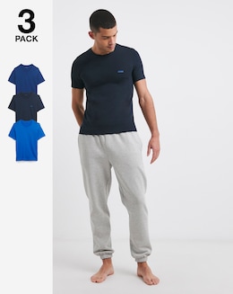 BOSS 3 Pack Short Sleeve Logo Lounge T-Shirt