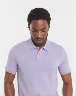 BOSS Short Sleeve Box Logo Polo - Purple