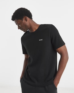 BOSS Short Sleeve Waffle Lounge T-Shirt - Black