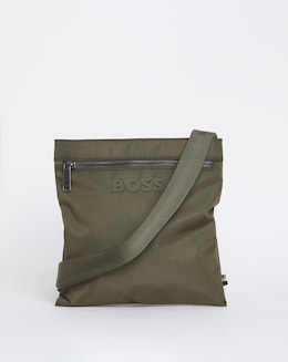 BOSS Catch Logo Envelope Cross Body Bag - Dark Green
