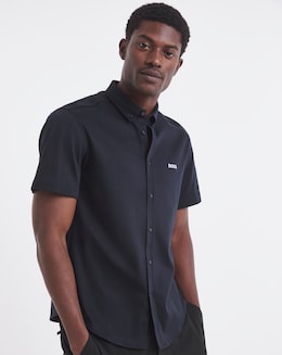 BOSS Classic Short Sleeve Motion Shirt - Navy