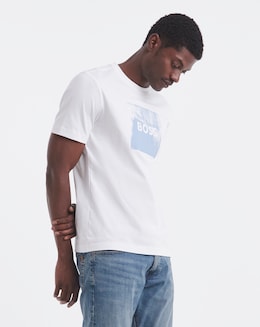 BOSS Short Sleeve Graphic Logo T-Shirt - White