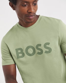 BOSS Classic Short Sleeve Logo T-Shirt - Sage
