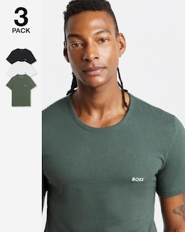 BOSS 3 Pack Short Sleeve Lounge T-Shirt - Multi