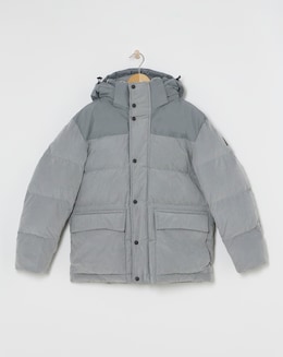 BOSS Hooded Padded Coat - Grey
