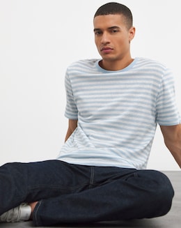 BOSS Linen Mix Crew Neck T-shirt