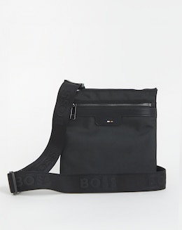 BOSS Leather Envelope Bag - Black