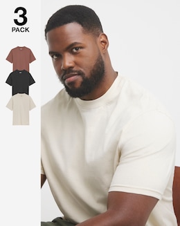 3 Pack Relaxed Fit T-Shirts Regular