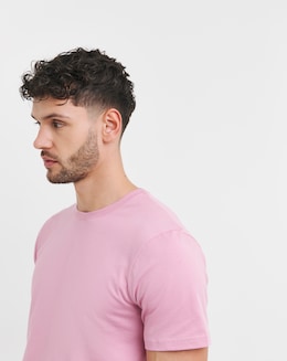 Pure Cotton Crew Neck T-Shirt- Pink