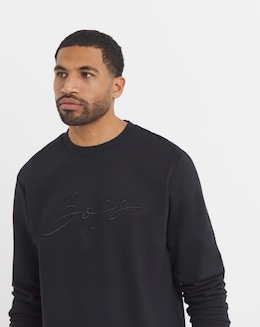 BOSS Script Logo Crew Sweat - Black