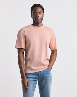 Union Garment Dyed Relaxed Fit T-Shirt- Washed Coral