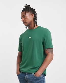 BOSS Short Sleeve Centre Logo T-Shirt - Dark Green