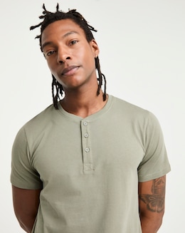 Grandad T-Shirt- Light Stone