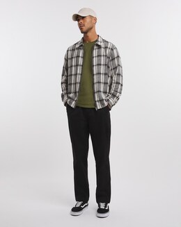 Elasticated Waist Cuffed Chino Trouser