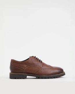 Leather Brogues Extra Wide Fit